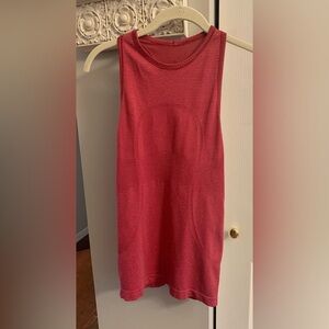 Lululemon Athletica Ribbed Red Training Tank Top